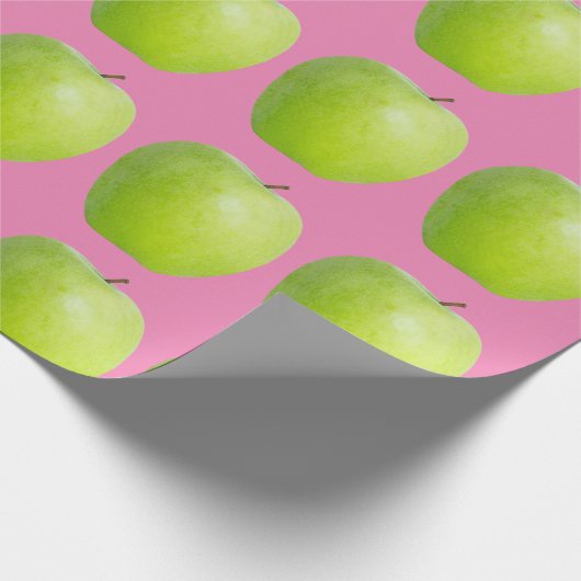 Vegan Apple Pattern for Vegetarian Fruit lover Cadeaupapier (Hoek)