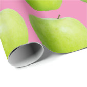 Vegan Apple Pattern for Vegetarian Fruit lover Cadeaupapier (Rol Hoek)