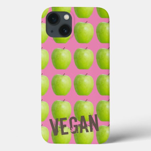 Vegan Apple Pattern for Vegetarian Fruit lover Case-Mate iPhone Case (Achterkant)