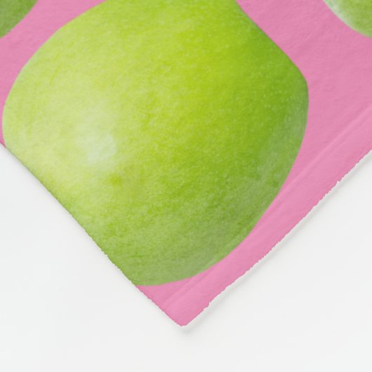 Vegan Apple Pattern for Vegetarian Fruit lover Fleece Deken (Hoek)