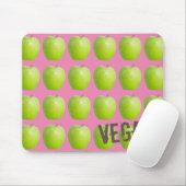 Vegan Apple Pattern for Vegetarian Fruit lover Muismat (Met muis)