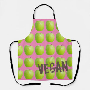 Vegan Apple Pattern for Vegetarian Fruit lover Schort