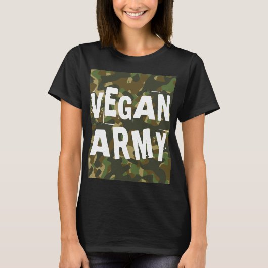 VEGAN ARMY T-SHIRTS TEES (Voorkant)