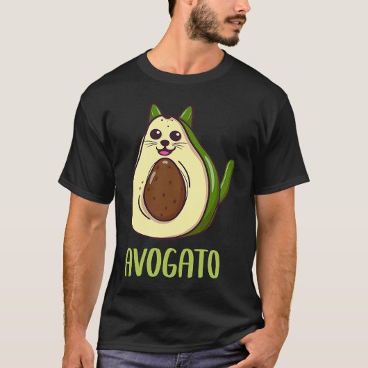Vegan avocado ca kat papa mam avogato cinco de mei t-shirt (Voorkant)