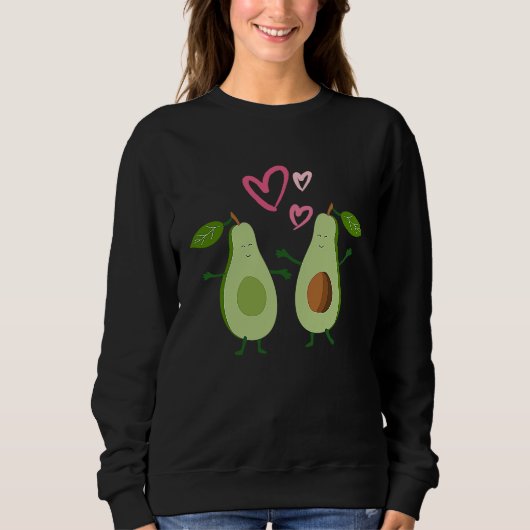 Vegan Avocado You Are My Better Half Valentine's D Trui (Voorkant)