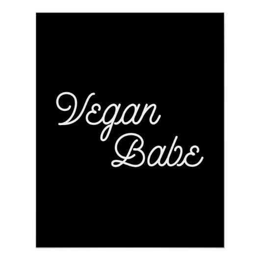 Vegan Babe Perfect Poster (Voorkant)