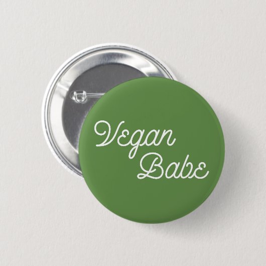 Vegan Babe Ronde Button 5,7 Cm (Voorkant /achterkant)