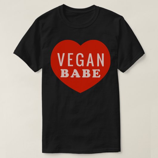 Vegan Babe T-shirt (Design voorkant)