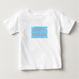 Vegan Baby Draag. Kinder t-shirt met leuke slogan