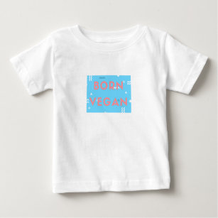 Vegan Baby Draag. Kinder t-shirt met leuke slogan