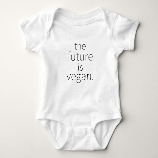 Vegan Baby Grow - De toekomst is Vegan Romper (Voorkant)