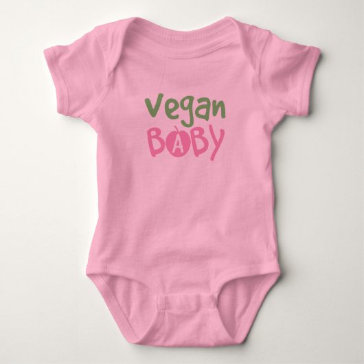 Vegan Baby Meisje Baby Creeper Romper (Voorkant)
