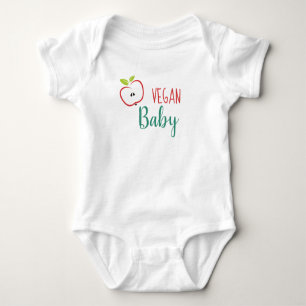 Vegan Baby Schattig Appel Romper