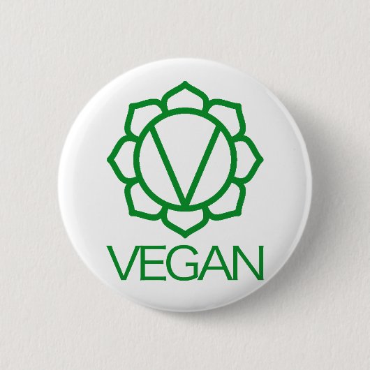 Vegan Badge Ronde Button 5,7 Cm (Voorkant)