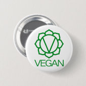 Vegan Badge Ronde Button 5,7 Cm (Voorkant /achterkant)