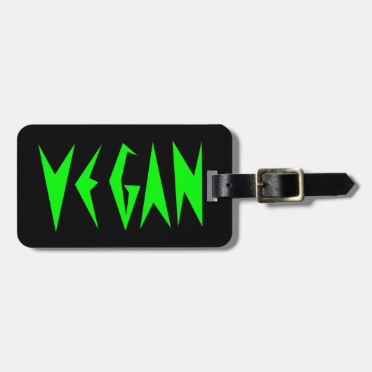 VEGAN BAGAGELABEL (Voorkant horizontaal)