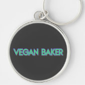 Vegan Baker Neon Green Sleutelhanger (Voorkant)