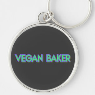 Vegan Baker Neon Green Sleutelhanger