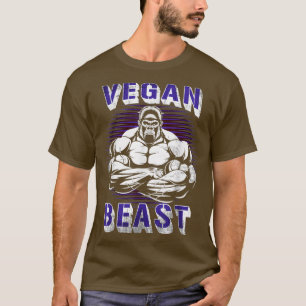 Vegan Beast Gym Vegetarian Gifts Vegetarianisme Ve T-shirt