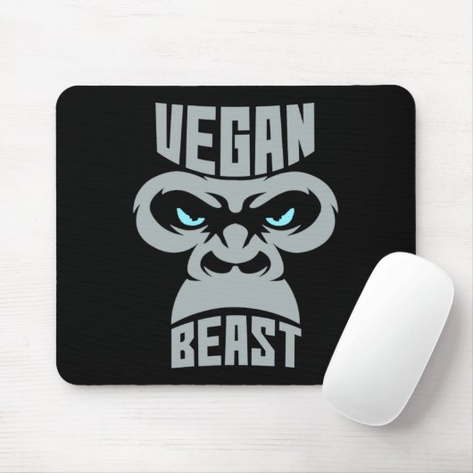 Vegan Beast Workout Spier Gorilla Gym Bodybuilding Muismat (Met muis)