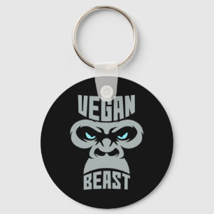 Vegan Beast Workout Spier Gorilla Gym Bodybuilding Sleutelhanger
