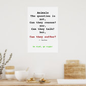 Vegan Bentham Poster (Keuken)