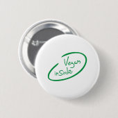 Vegan Binnen Ronde Button 5,7 Cm (Voorkant /achterkant)