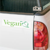 Vegan (blad): Bumpersticker (Op Truck)