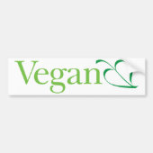 Vegan (blad): Bumpersticker (Voorkant)