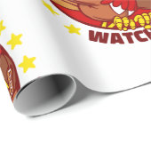 vegan blij thanksgiving turkije - football cadeaupapier (Rol Hoek)