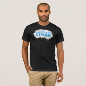 Vegan blue fantastisch t-shirt (Voorkant volledig)