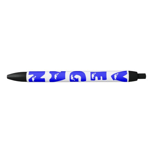 Vegan Blue Fish Logo Pen (Voorkant)