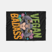 Vegan Bodybuilder Gewichtheffer Gorilla Fleece Deken (Voorkant (Horizontaal))
