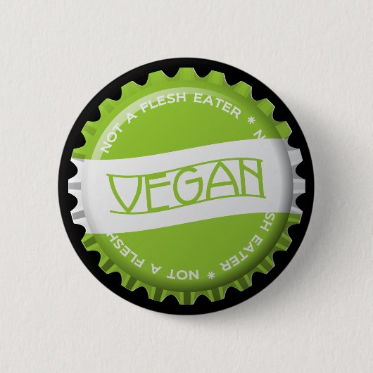 Vegan Bottlecap Ronde Button 5,7 Cm (Voorkant)