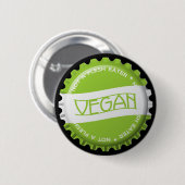 Vegan Bottlecap Ronde Button 5,7 Cm (Voorkant /achterkant)