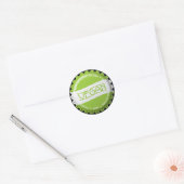 Vegan Bottlecap Ronde Sticker (Envelop)