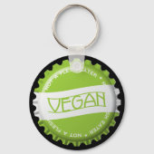 Vegan Bottlecap Sleutelhanger (Voorkant)