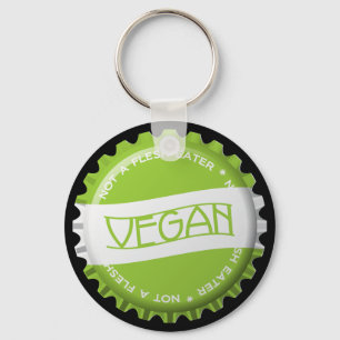 Vegan Bottlecap Sleutelhanger
