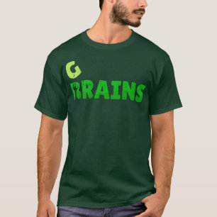 Vegan Brain en Grain Veggies houden van vegetariër T-shirt