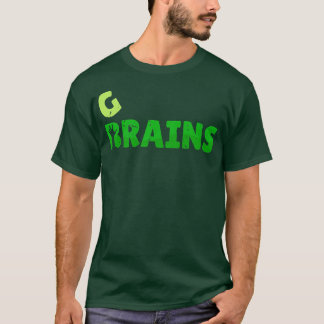 Vegan Brain en Grain Veggies houden van vegetariër T-shirt