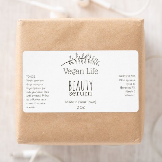 Vegan Branch Serum Labels (Insitu)