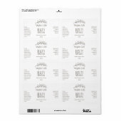 Vegan Branch Serum Labels (Full Sheet)