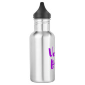 Vegan Bride Paars White Cool Unique Trendy Simple Waterfles (Links)