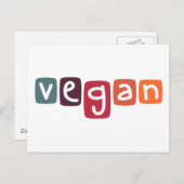 Vegan Briefkaart (Voorkant / Achterkant)