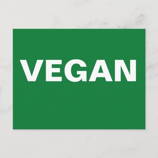 VEGAN BRIEFKAART (Voorkant)