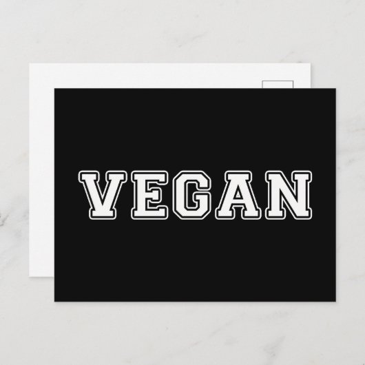 Vegan Briefkaart (Voorkant / Achterkant)