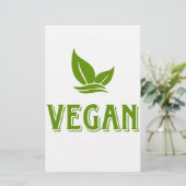 Vegan Briefpapier (Staand voorkant)