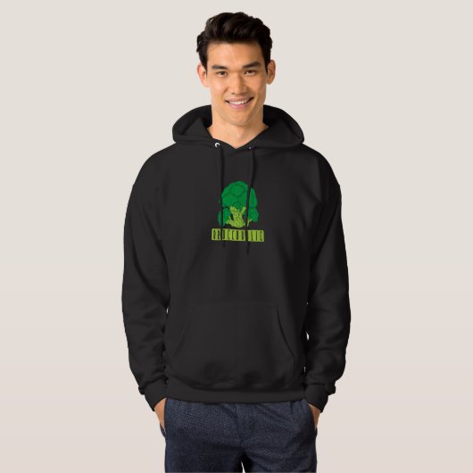 Vegan Broccoholic Hoodie (Voorkant volledig)