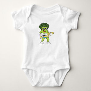 Vegan Broccoli op Muziek met Guitar Romper