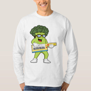 Vegan Broccoli op Muziek met Guitar T-shirt
